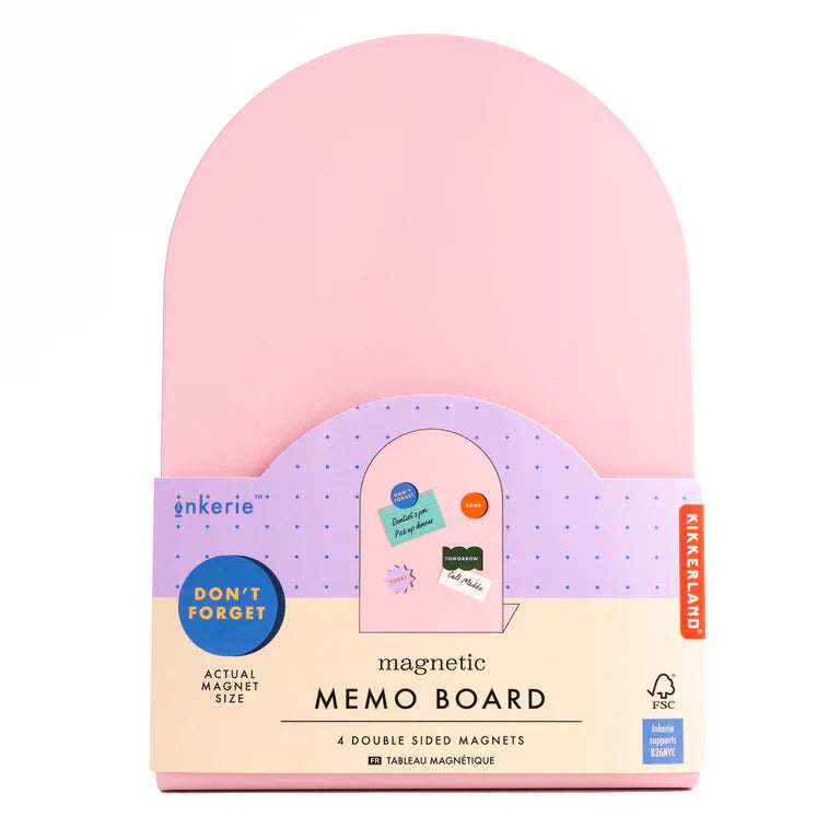 Roze Memo magneetbord