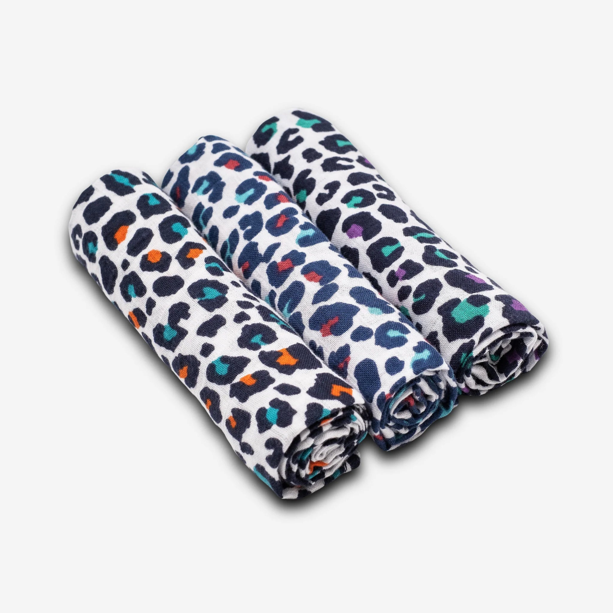 Set of 3 muslin tetras - Leopard