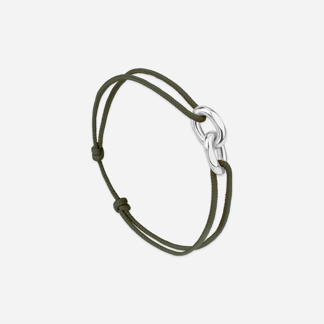 Union Bracelet - Porto Khaki/Silver