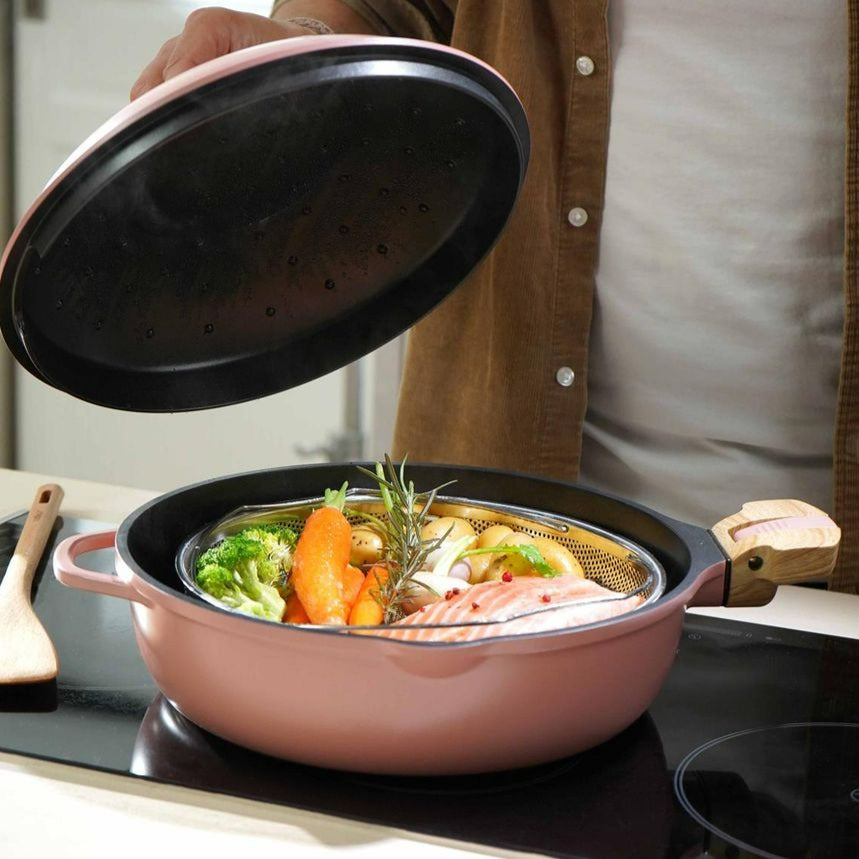 La Fabuleuse Pivoine 8 in 1 frying pan 24cm - Cookut