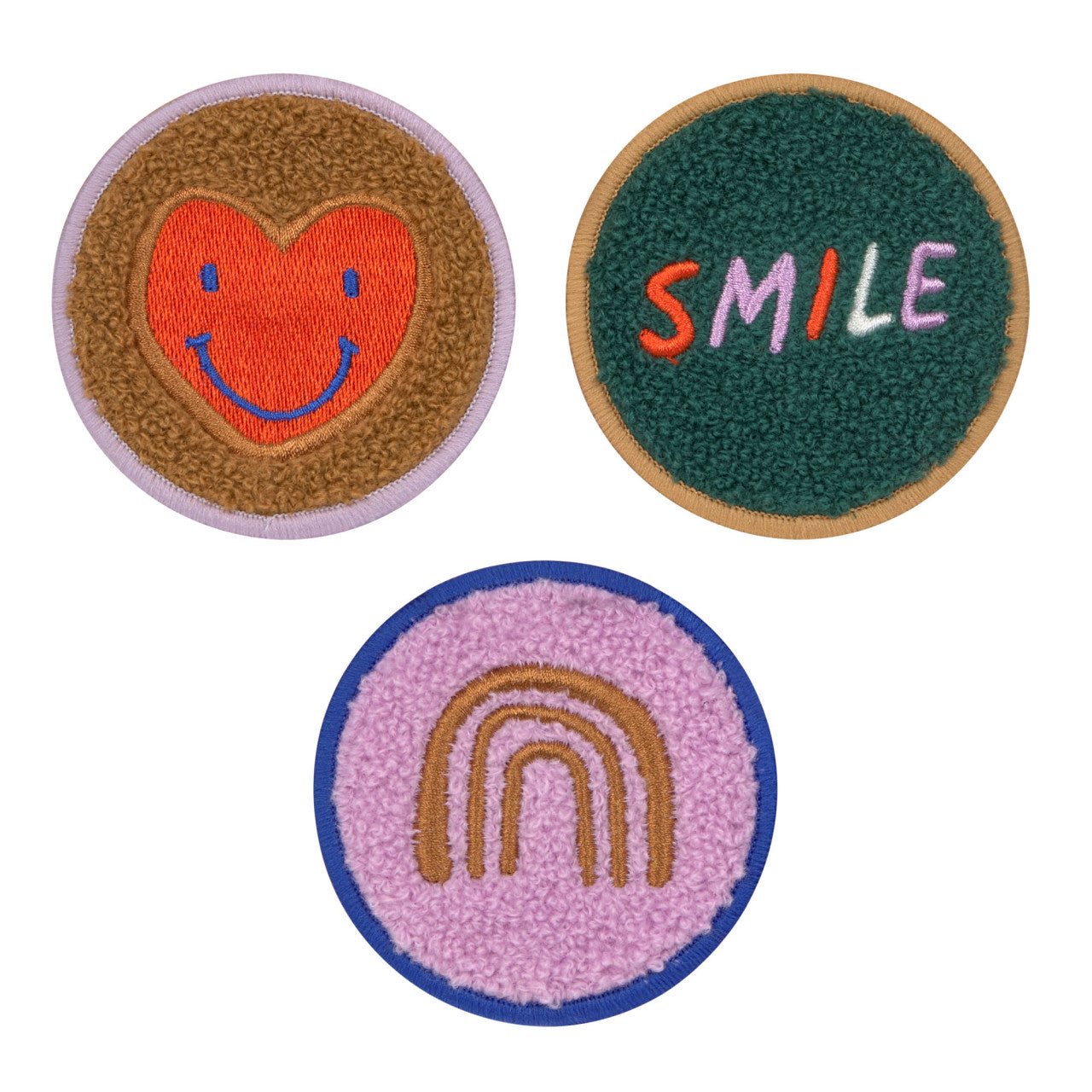 Set of 3 Little Gang Smile/Heart Patches