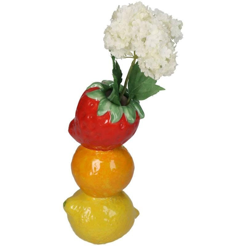 Dolomite Vase - Trio of Fruits 