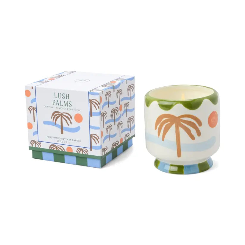 Scented Candle - Adopo Palm Tree, Lush Palms 