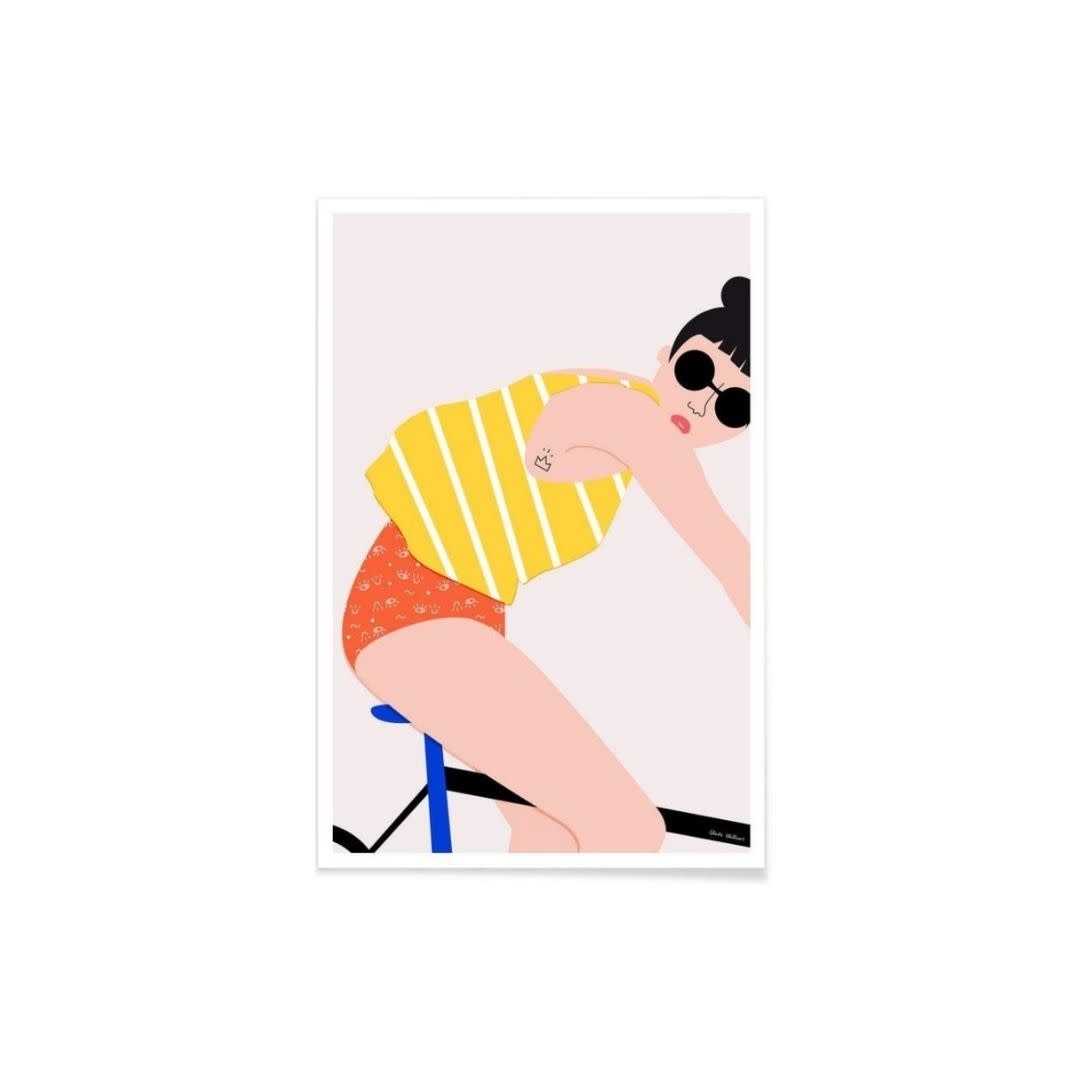 Poster Celeste Wallaert Bike - 30X40 cm