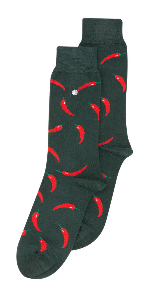 Dark green chilli socks