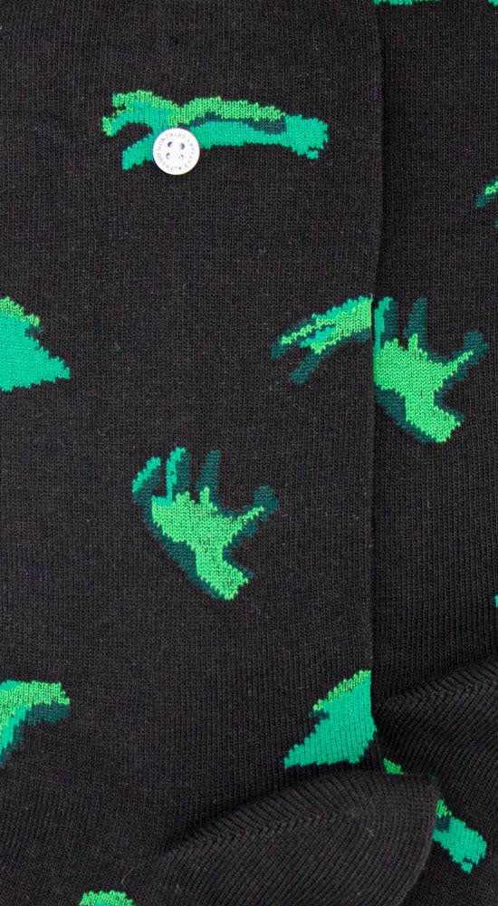 Black Zombie Hands Socks 