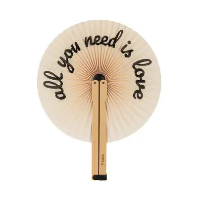 Retractable Fan - Pai Pai All You Need is Love 