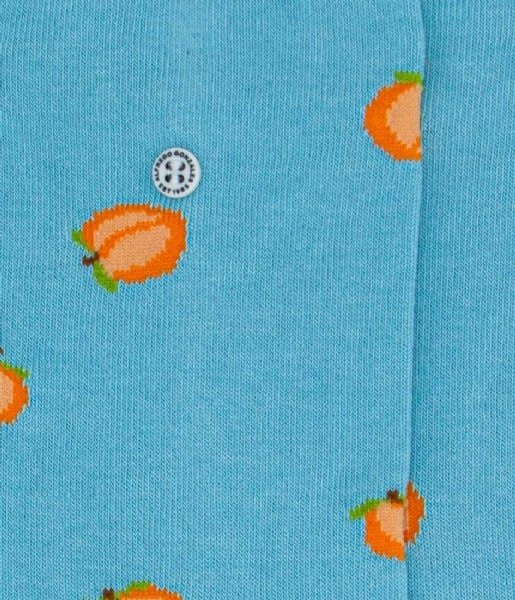 Apricot sky blue socks 