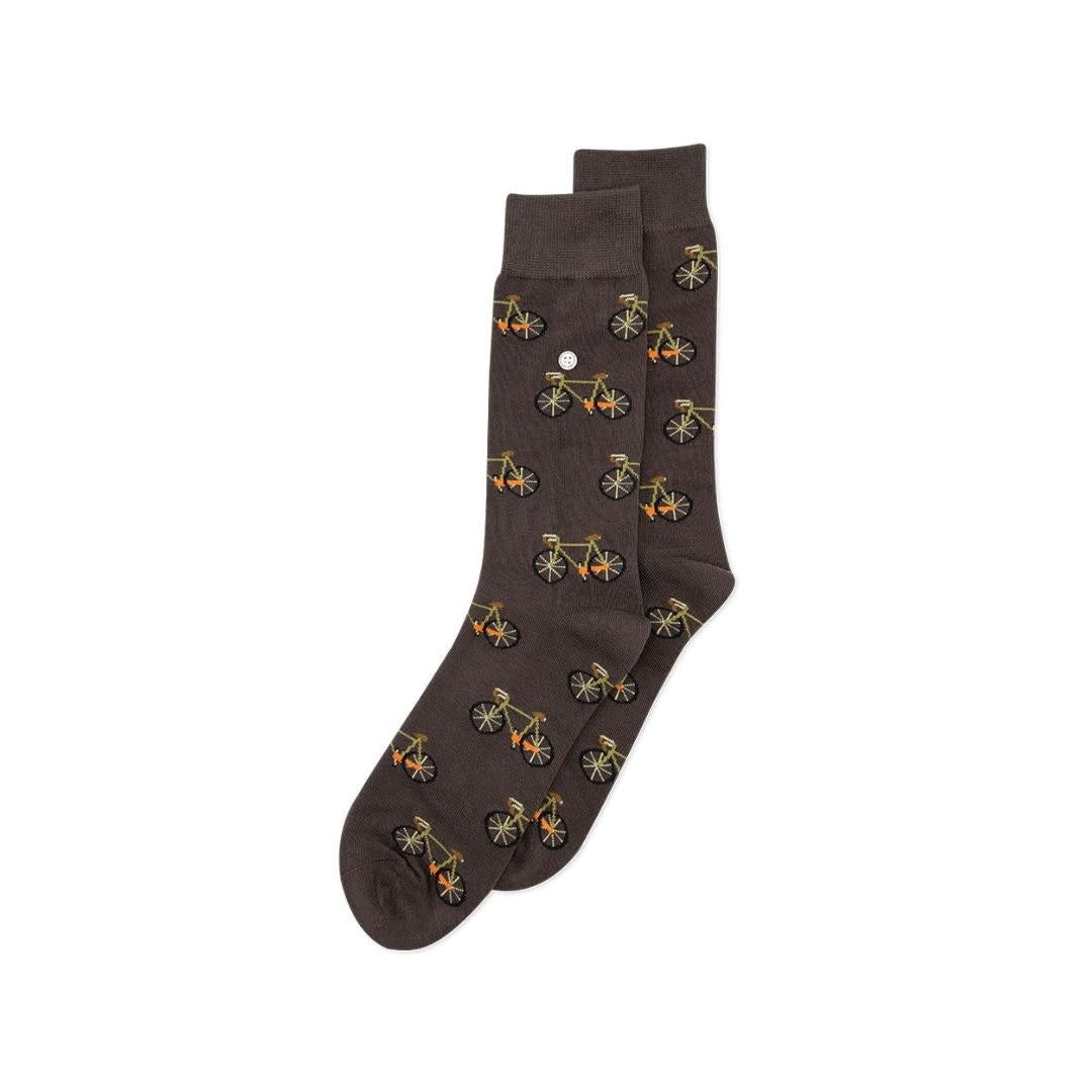 Brown Bicycle Socks 