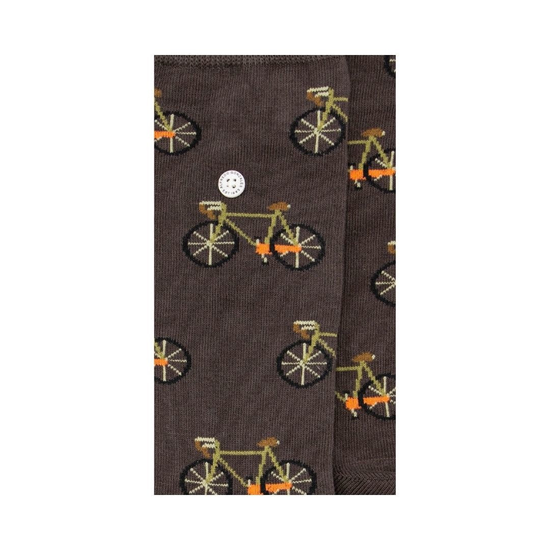 Brown Bicycle Socks 