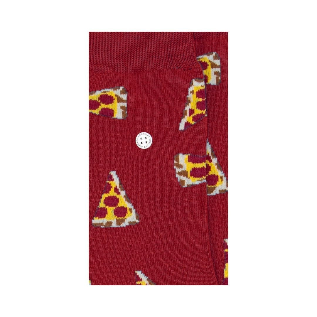 Pizza Socks Red 