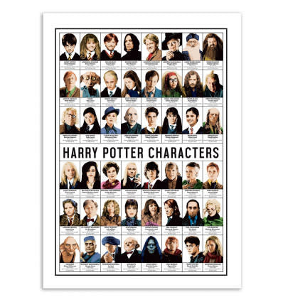 Poster - Bourdereau - Harry Potter-personages