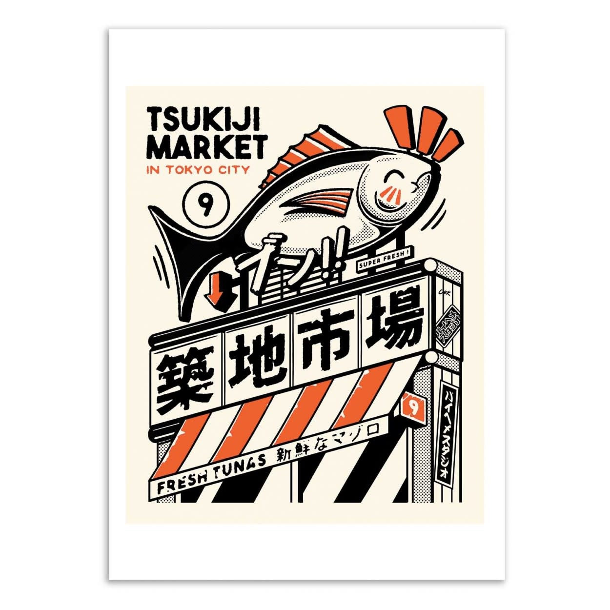 Affiche Paiheme studio - Tsukiji Market