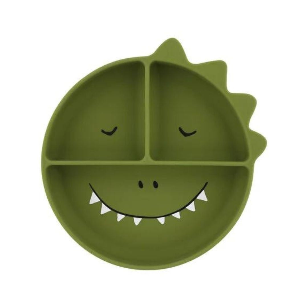 Compartmented silicone plate - Mr. Dino 