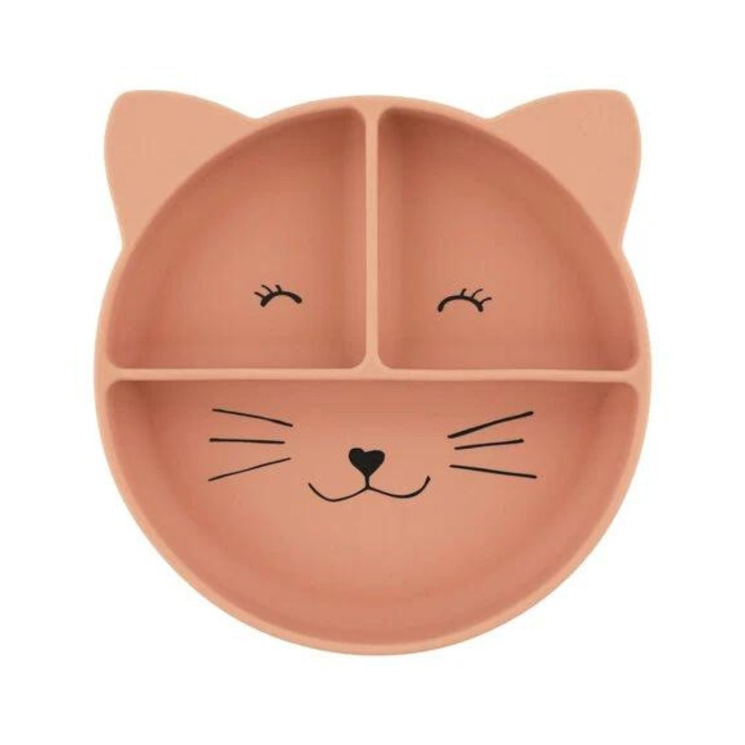 Compartmented silicone plate - Mrs. Cat