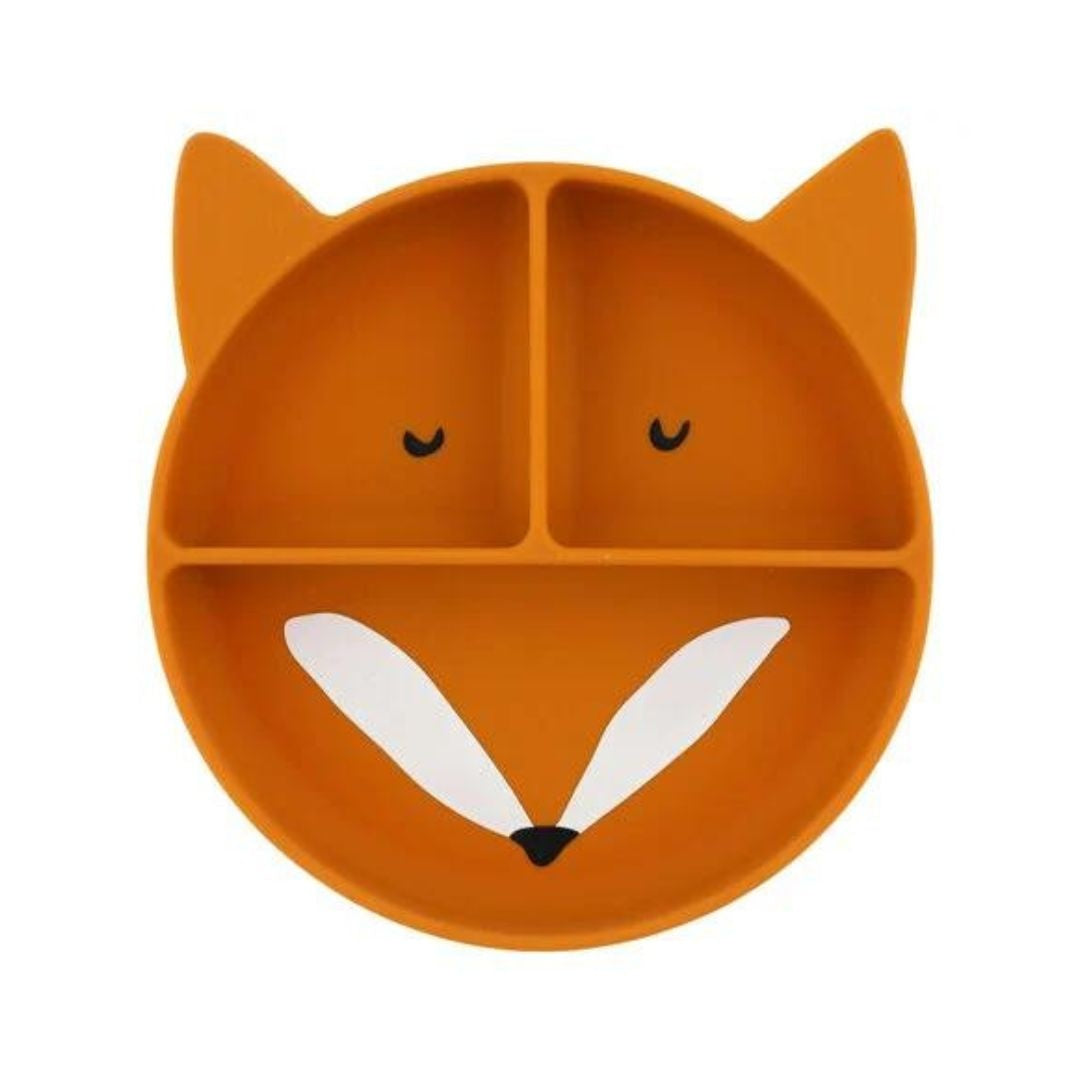 Compartmented silicone plate - Mr. Fox