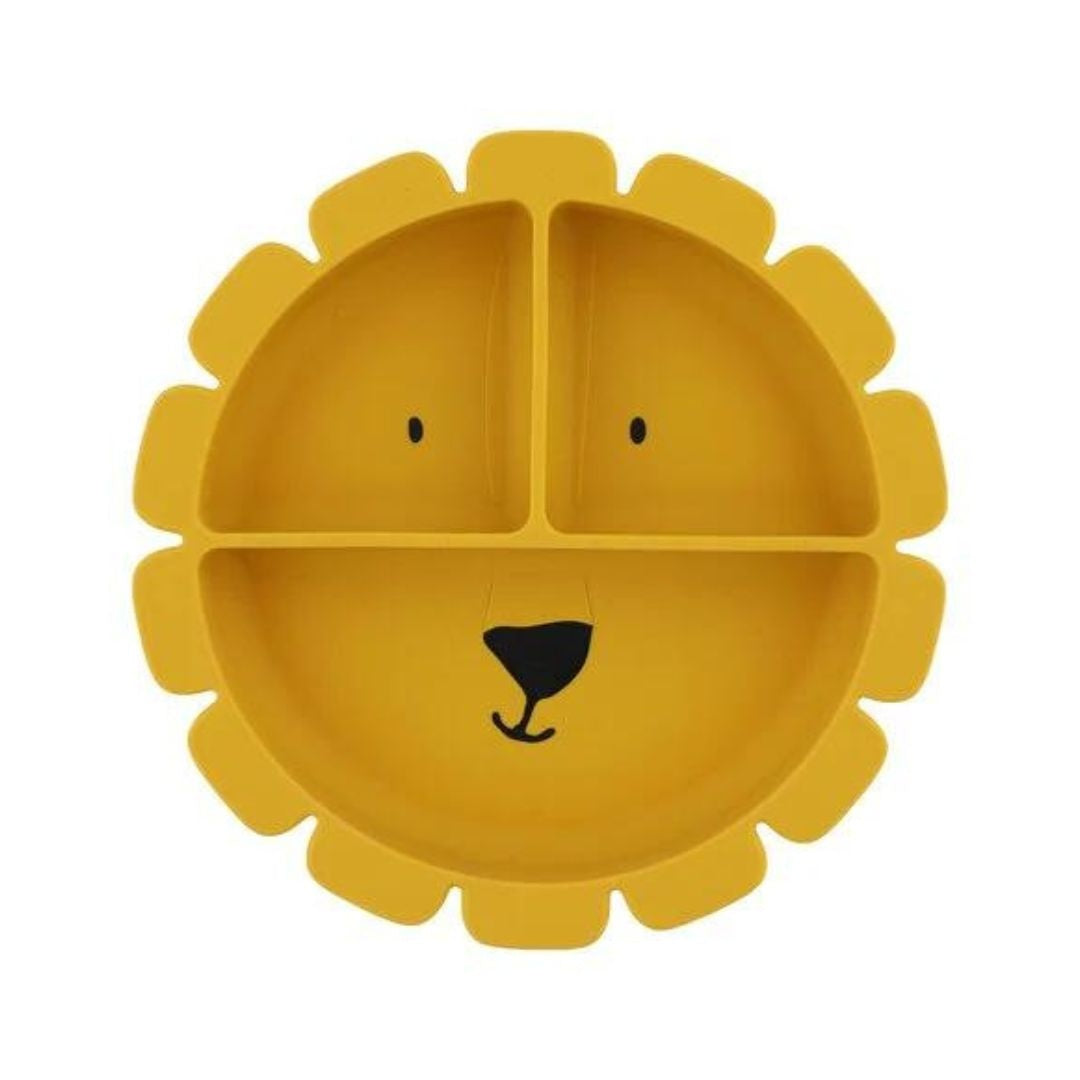 Compartmented silicone plate - Mr. Lion 