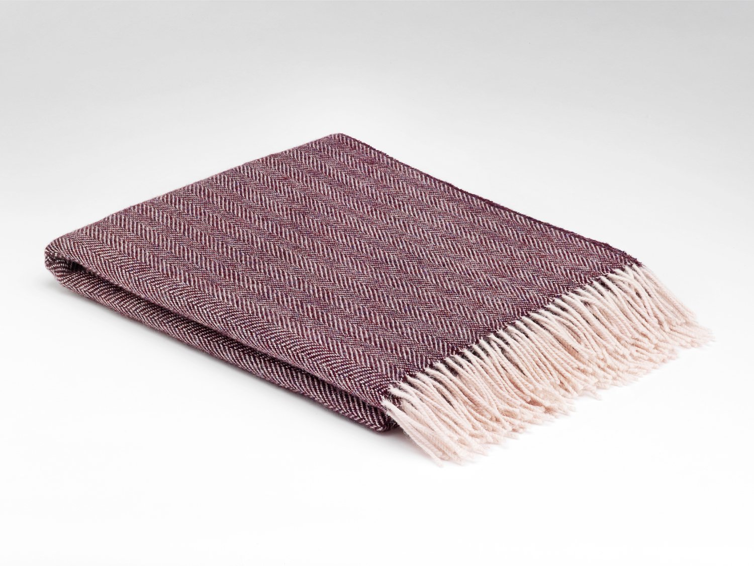 Heritage Berry Wool Throw 