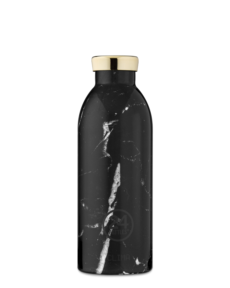 Clima Bottle Black Marble Water Bottle