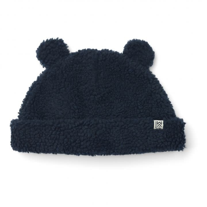 Beanie with ears - Navy 