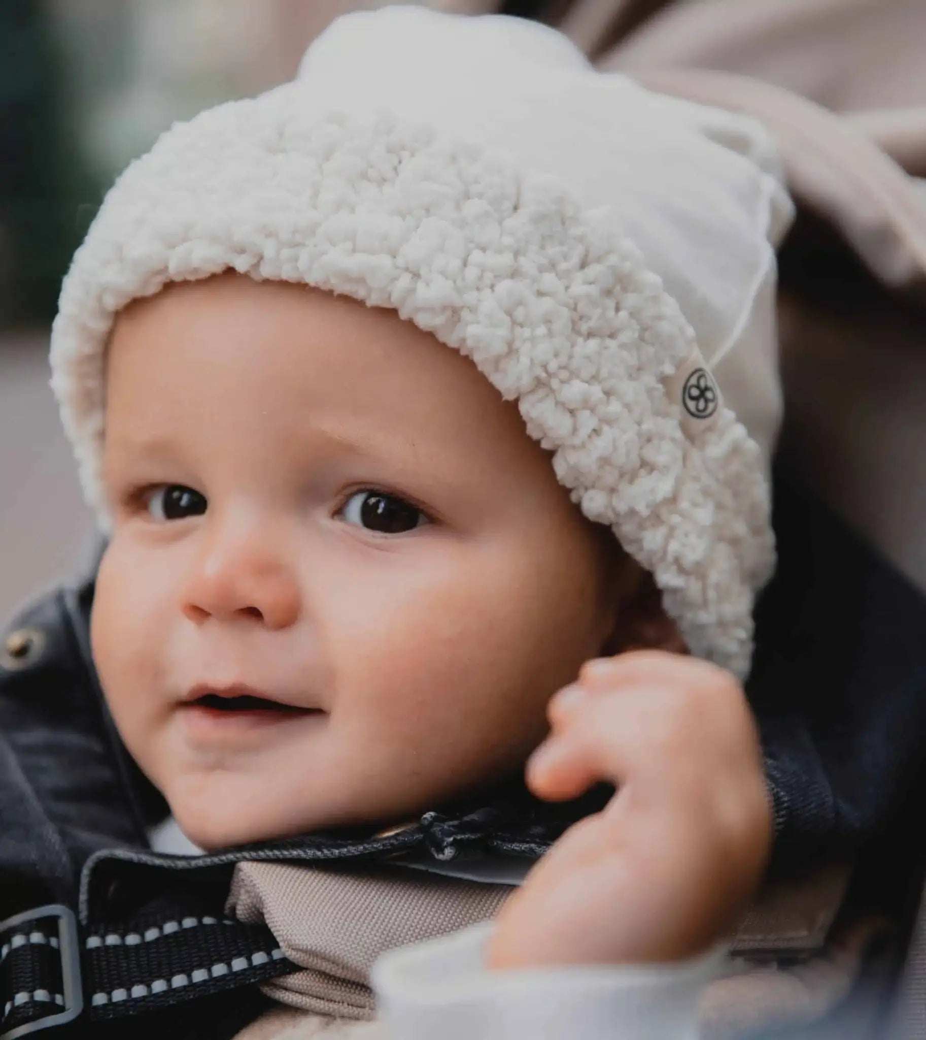 Bonnet Réversible  Teddy Blanc Cassé - Cloby