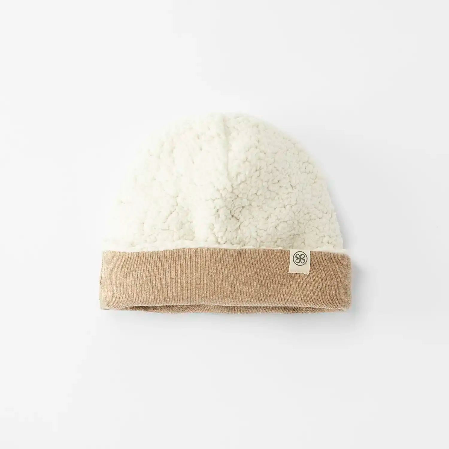 Brown Teddy Reversible Beanie - Cloby