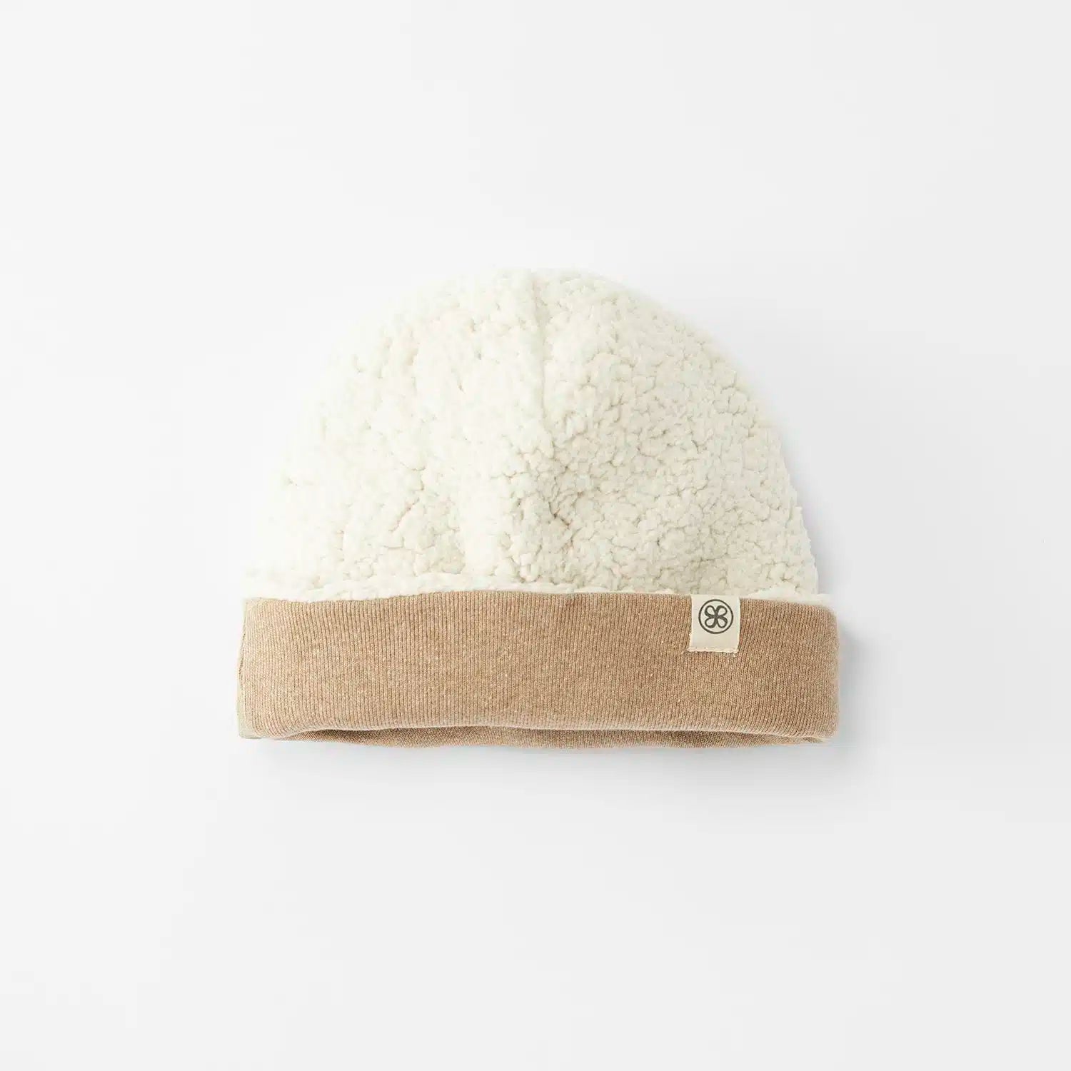 Brown Teddy Reversible Beanie - Cloby