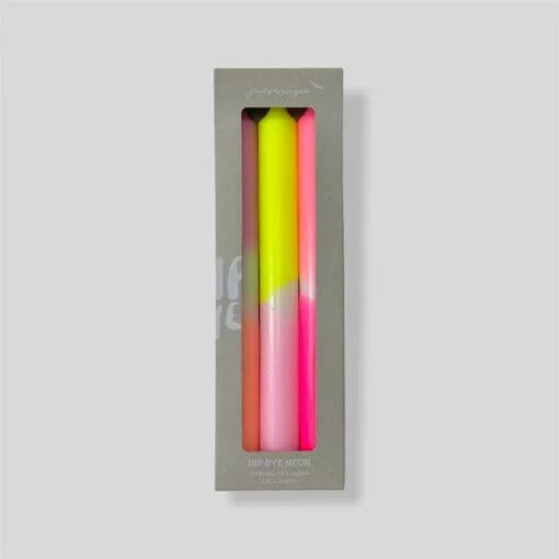 Bougies Dip Dye Neon Summer Breeze