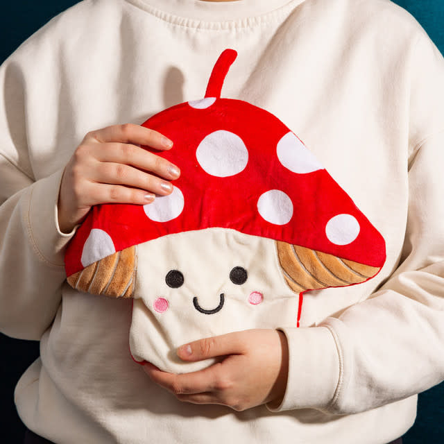 Mushroom hot water bottle