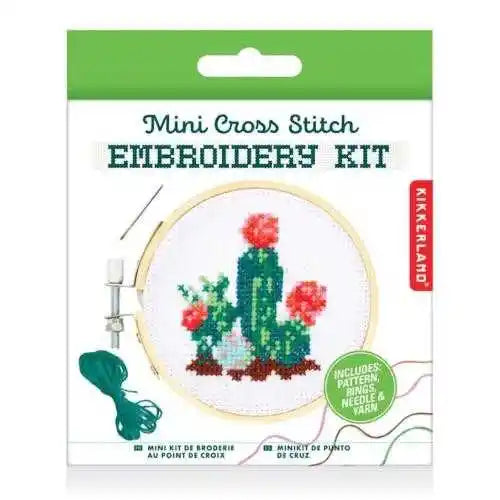 Cactus embroidery kit