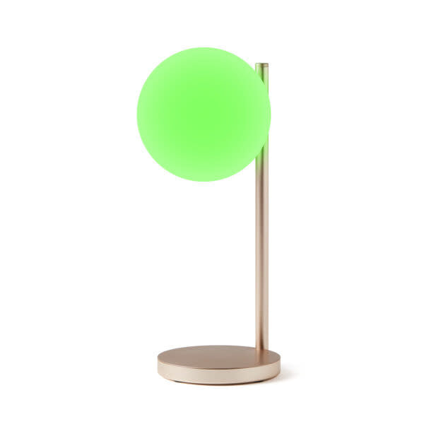 Golden Bubble Induction Table Lamp and Charger 