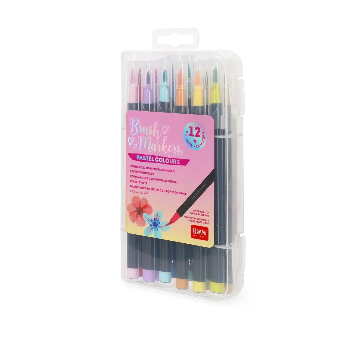 Set of 12 Brush Markers - Pastel colours