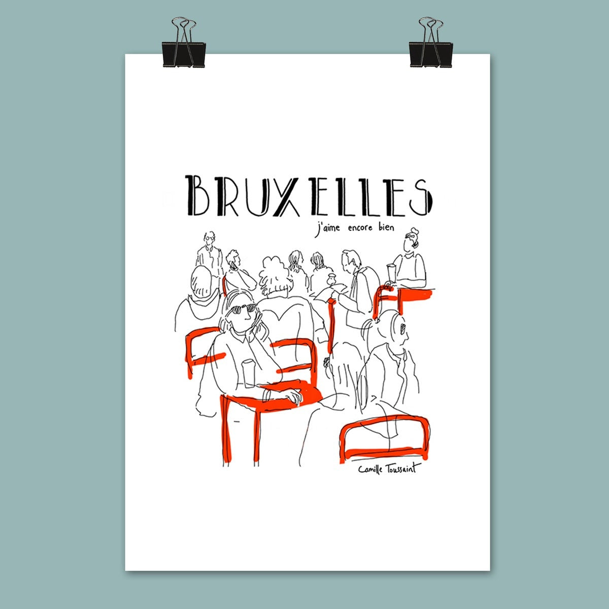 Poster Bruxelles  de Camille Toussaint