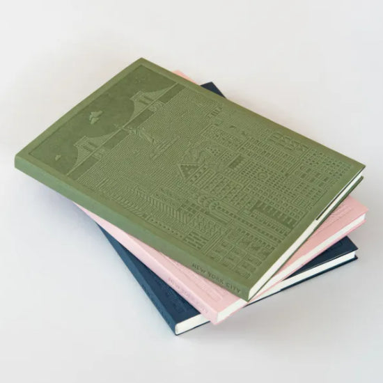 Debossed Notebook - New York - Vert