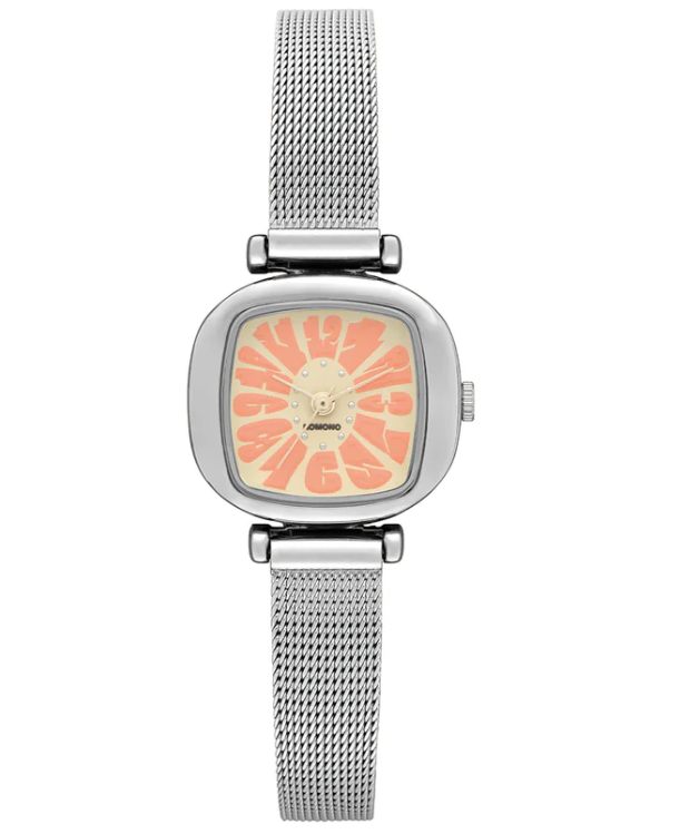 Montre Moneypenny Flower royale Silver blush