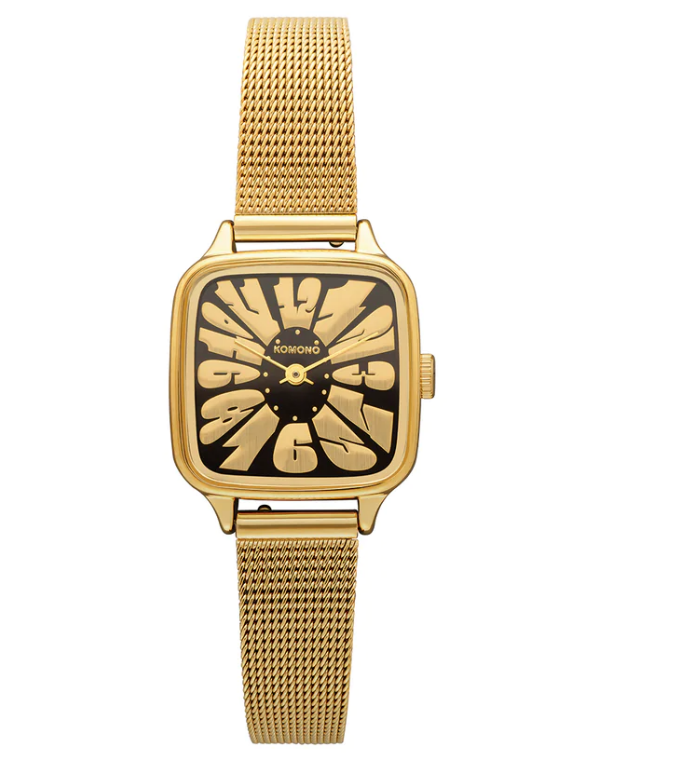 Watch Kate flower royale gold maroon blue