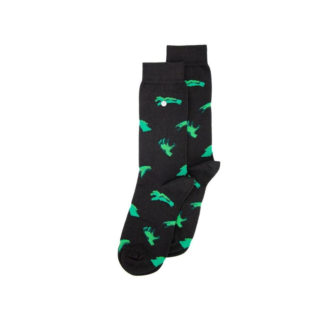 Black Zombie Hands Socks 