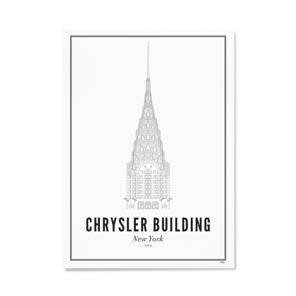 Affiche New-York Chrysler Building