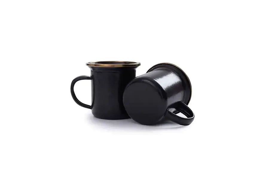 Cups Espresso Black coal (x2)