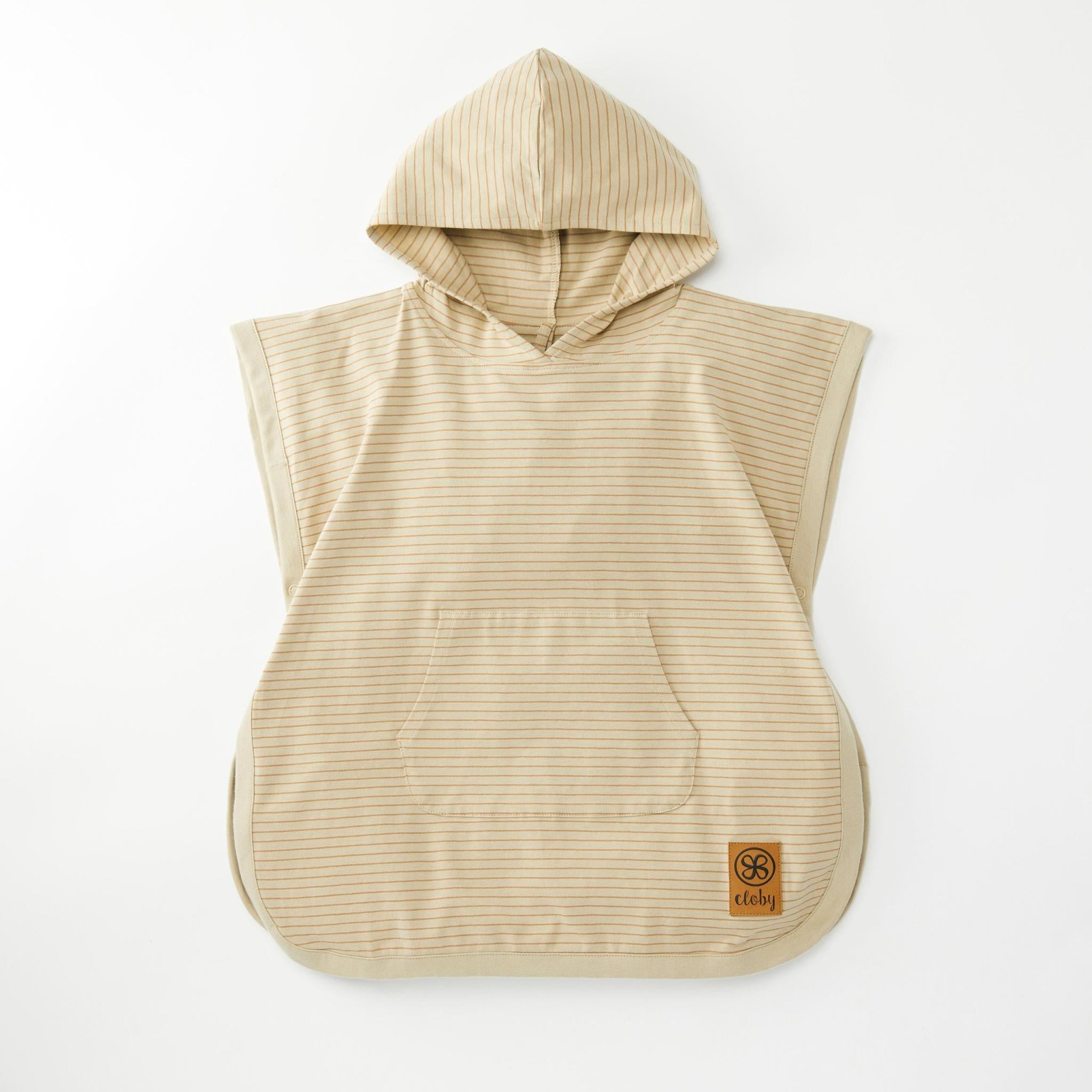 Sand/brown lined UV protection poncho 