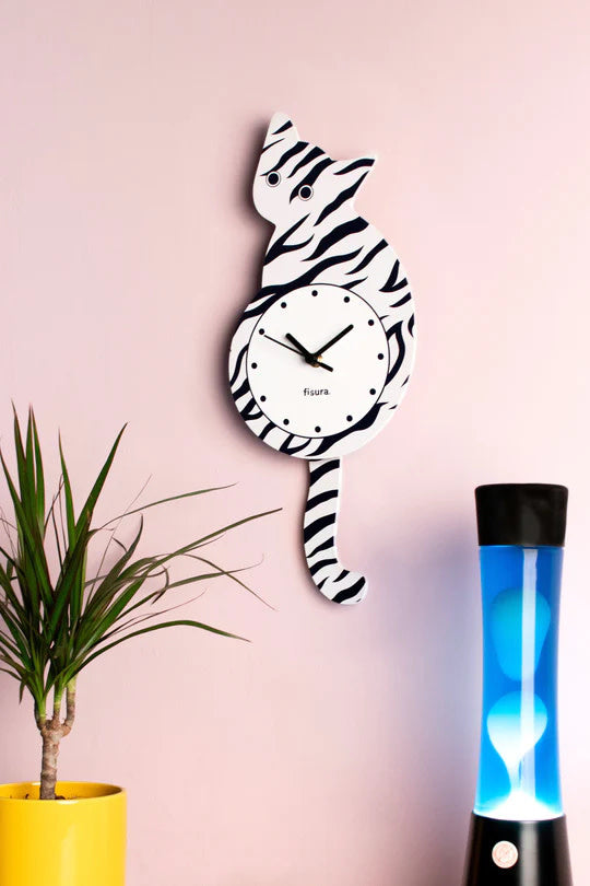 Tiger Cat Clock 