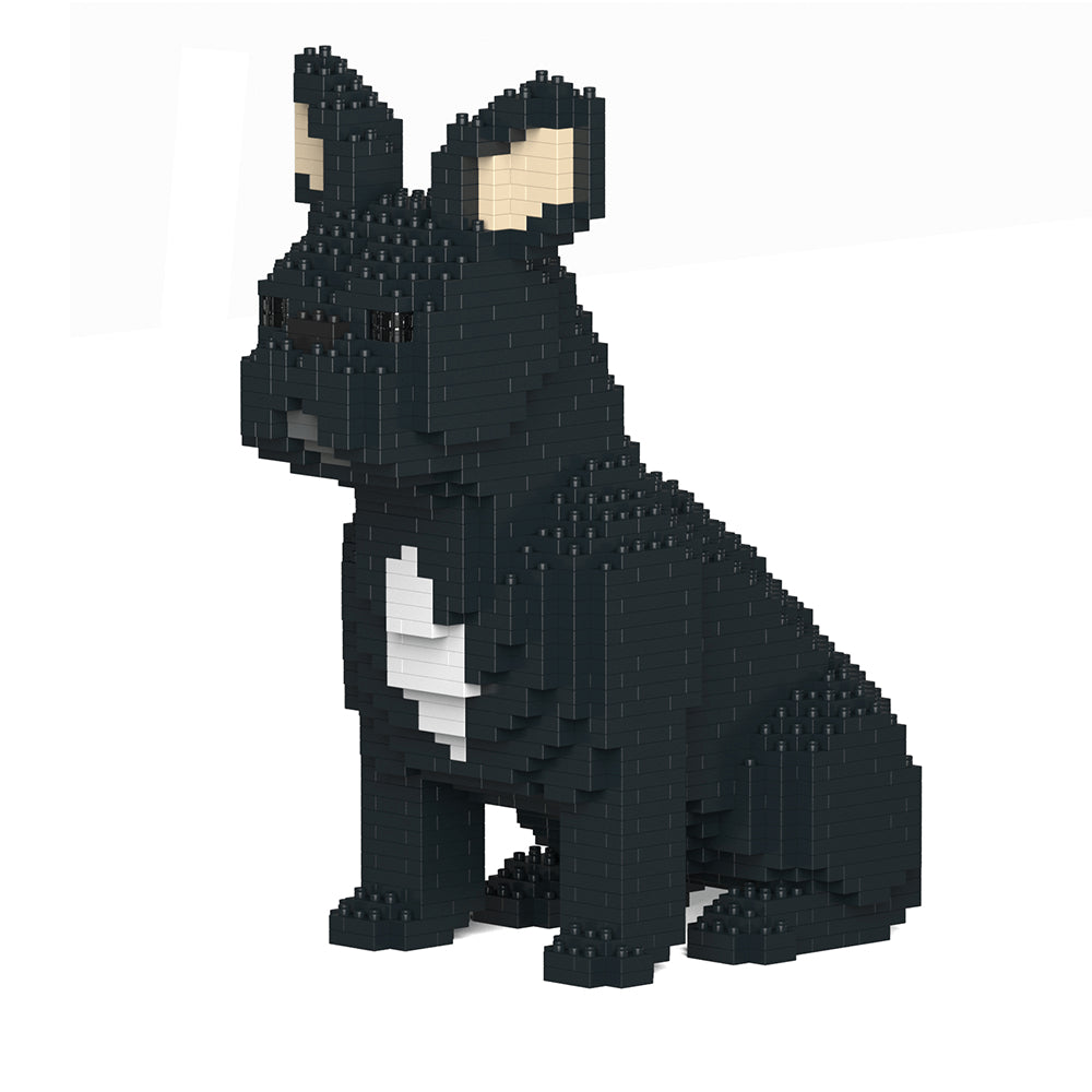 Building Set Black French Bulldog seated Large size