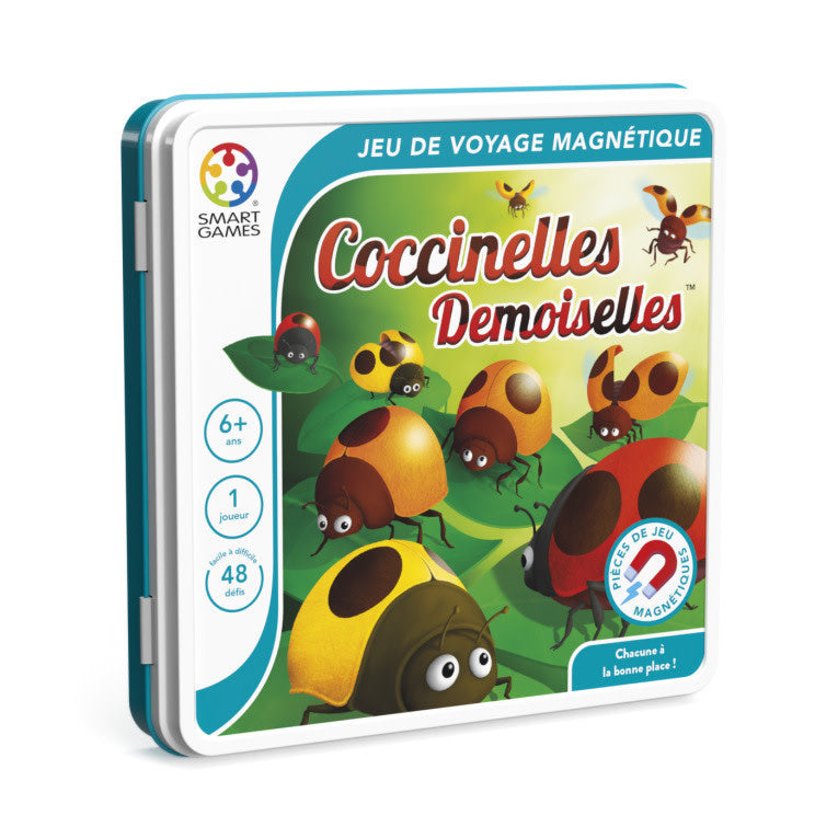 SmartGames Jeu de Voyage Magnétique  compact - Coccinelles demoiselles