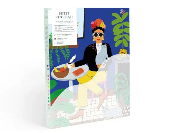 Coffret peinture au numéro - La fille aux chats par Guillaume Denaudhome