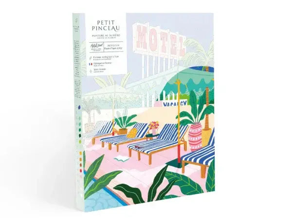 Paint-by-number set Motel Pool by Jessica Smith