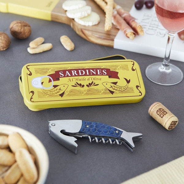 Tire-bouchon en Etain - Sardines