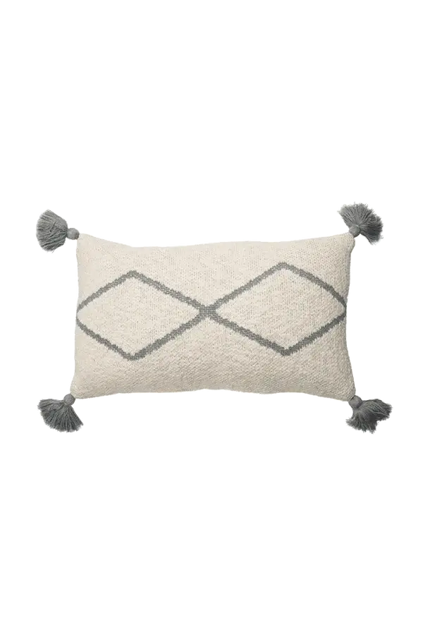 Knitted Cushion Oasis Grey