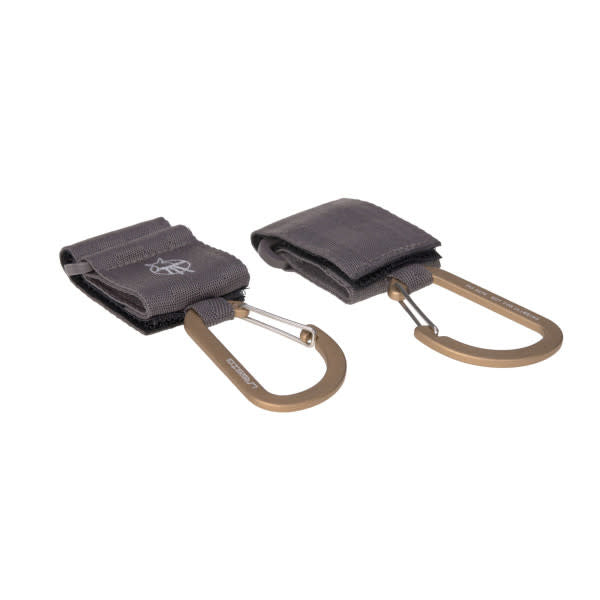 Pram Clips with Carabiner Hook CAS Anthracite 