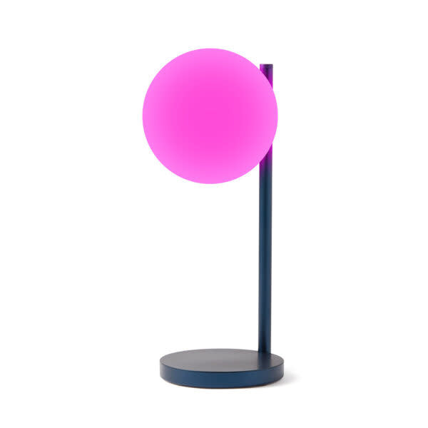 Lampe de Table et Chargeur à Induction Bubble Bleu Foncé