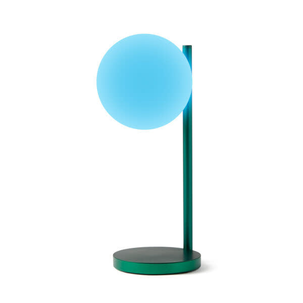 Bubble dark green table lamp 